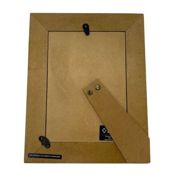 Concepts Black and White Marbled Mosaic Photo Frame 5x7 Brass Accents Handmade - Picture 4 of 4